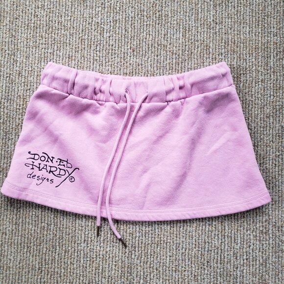 Ed Hardy Skirt Pink Medium - Picture 5 of 8